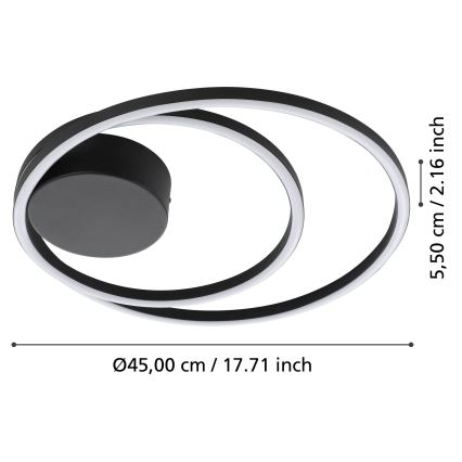 Eglo - LED Ceiling light LED/36W/230V