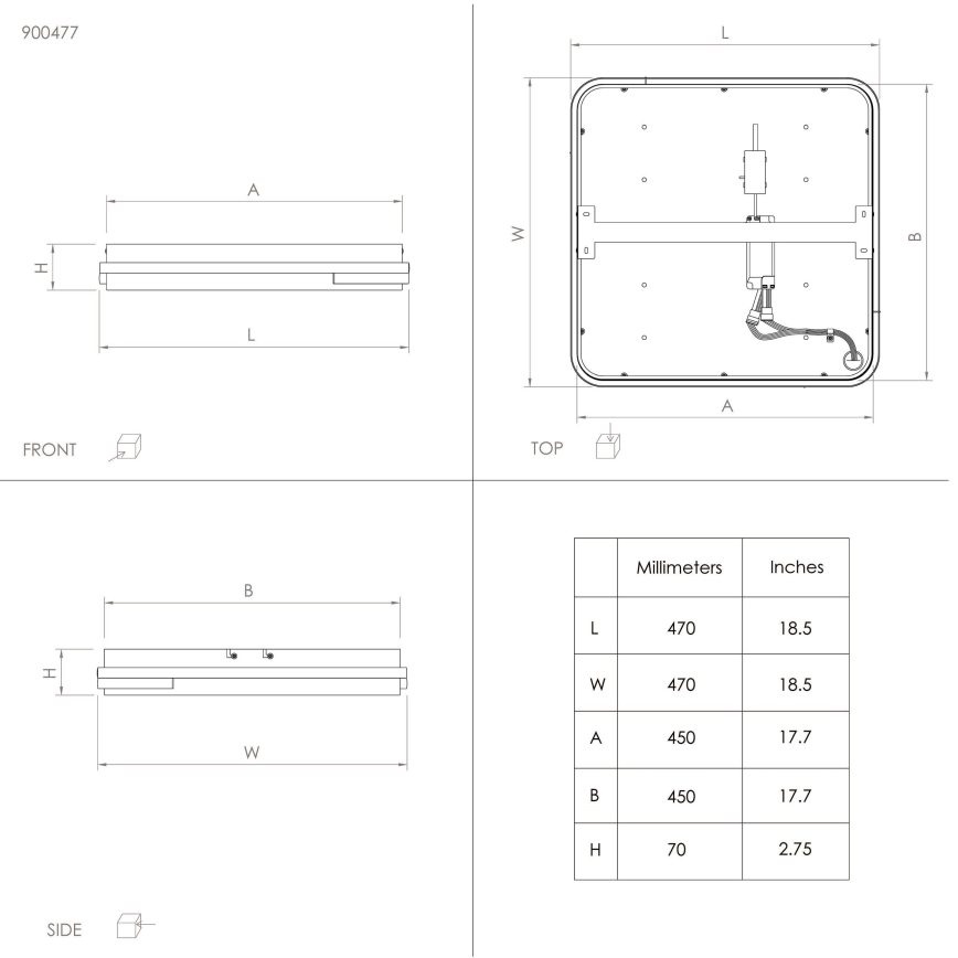 Eglo - LED RGBW Dimmable ceiling light LED/22W/230V 2700-6500K