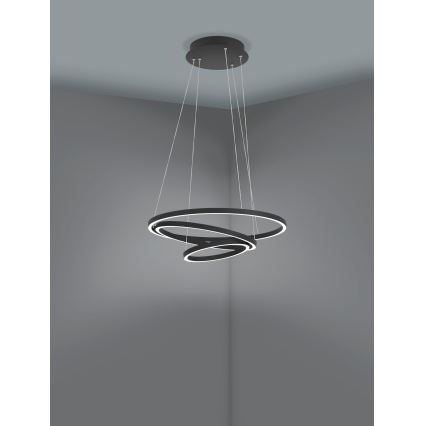 Eglo - LED Dimmable chandelier on a string LED/43,2W/230V black