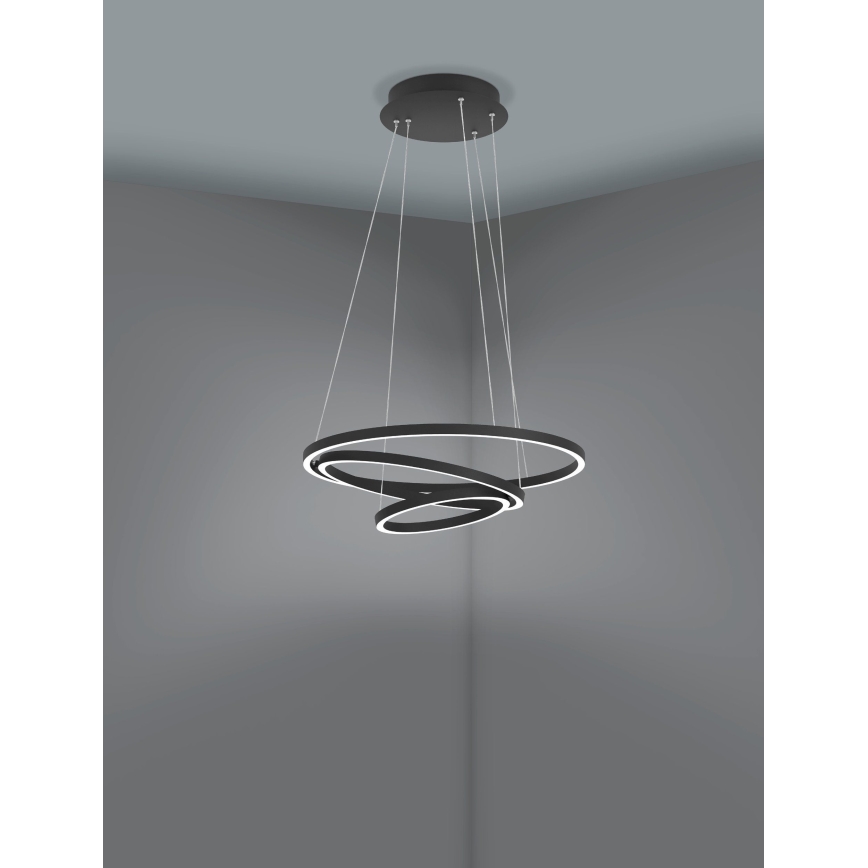 Eglo - LED Dimmable chandelier on a string LED/43,2W/230V black