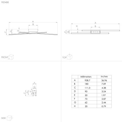 Eglo - LED Dimmable ceiling light 2xLED/13W/230V