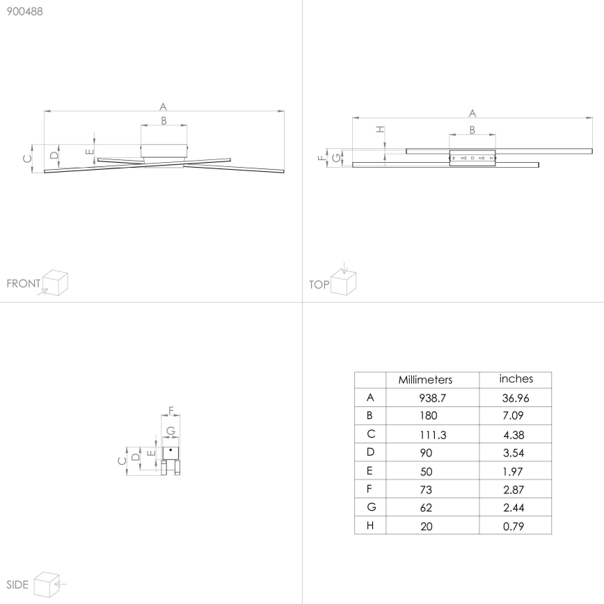 Eglo - LED Dimmable ceiling light 2xLED/13W/230V