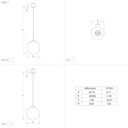 Eglo - Chandelier on a string 1xE27/40W/230V