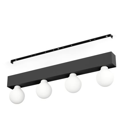 Eglo - Wall light 4xE27/40W/230V black