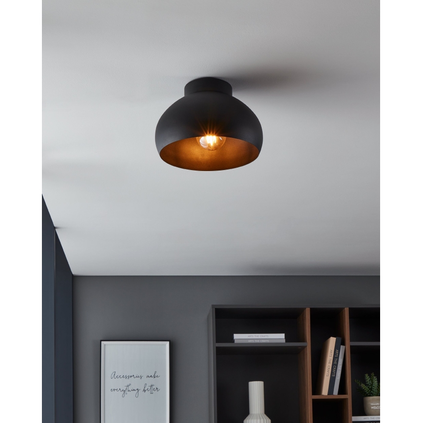 Eglo - Ceiling light 1xE27/40W/230V black
