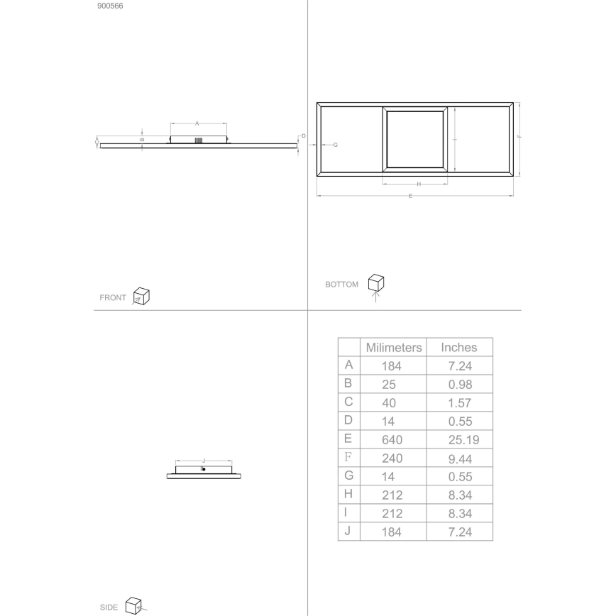 Eglo - LED RGBW Dimmable ceiling light LED/21W/230V