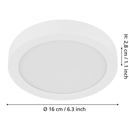 Eglo - LED Dimmable ceiling light LED/11W/230V white