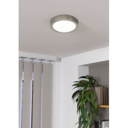 Eglo - LED Dimmable ceiling light LED/11W/230V matte chrome