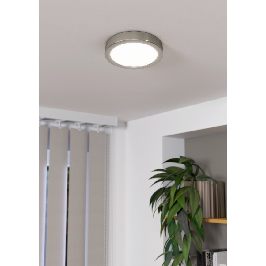 Eglo - LED Dimmable ceiling light LED/11W/230V matte chrome