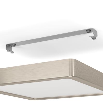 Eglo - LED Dimmable Ceiling Light LED/17W/230V Matte Chrome 21x21 cm