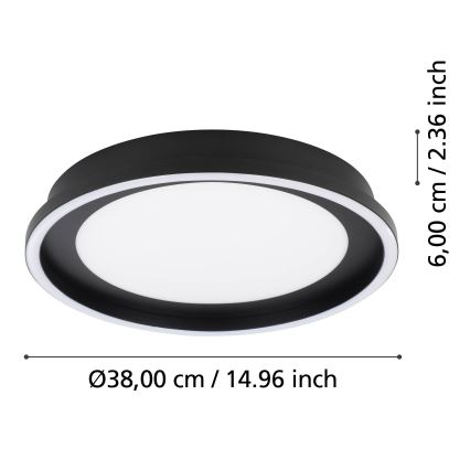 Eglo - LED Dimmable ceiling light LED/21,5W/230V + remote control
