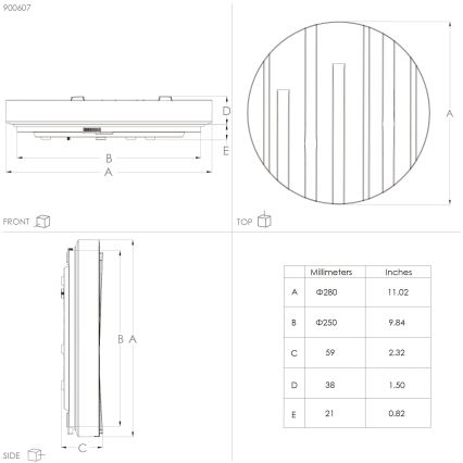 Eglo - LED Ceiling light LED/10W/230V d. 28 cm