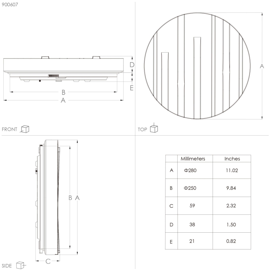 Eglo - LED Ceiling light LED/10W/230V d. 28 cm