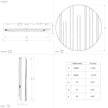 Eglo - LED Ceiling light LED/19,5W/230V d. 38 cm