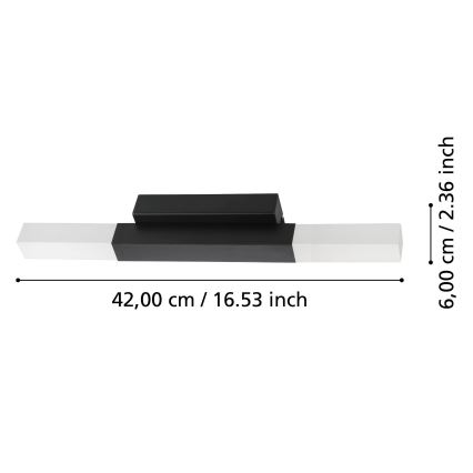 Eglo - LED Bathroom wall light 2xLED/5,5W/230V IP44