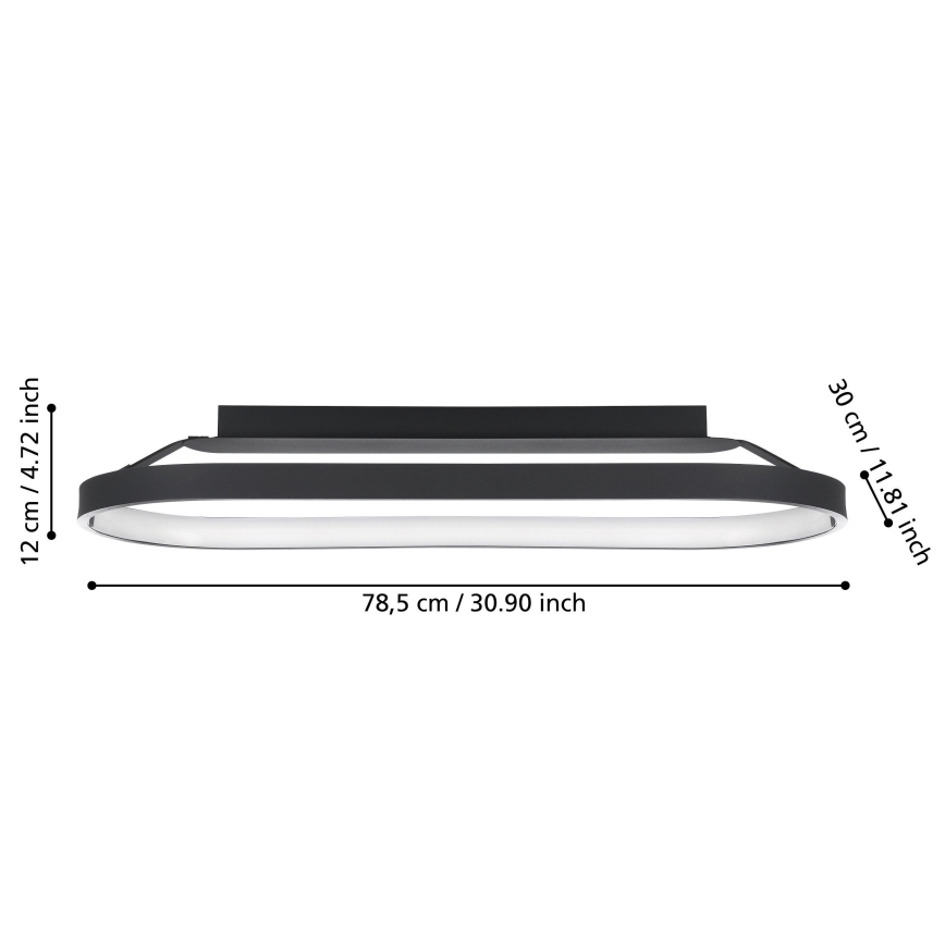 Eglo - LED Dimmable ceiling light LED/27W/230V