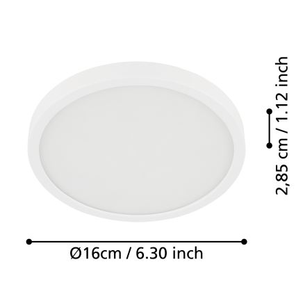 Eglo - LED Bathroom ceiling light LED/11W/230V IP44 white