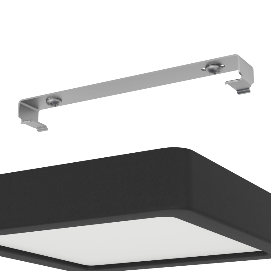 Eglo - LED Bathroom Ceiling Light LED/11W/230V IP44 Black 16x16 cm