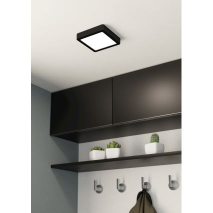 Eglo - LED Bathroom ceiling light LED/11W/230V IP44 black