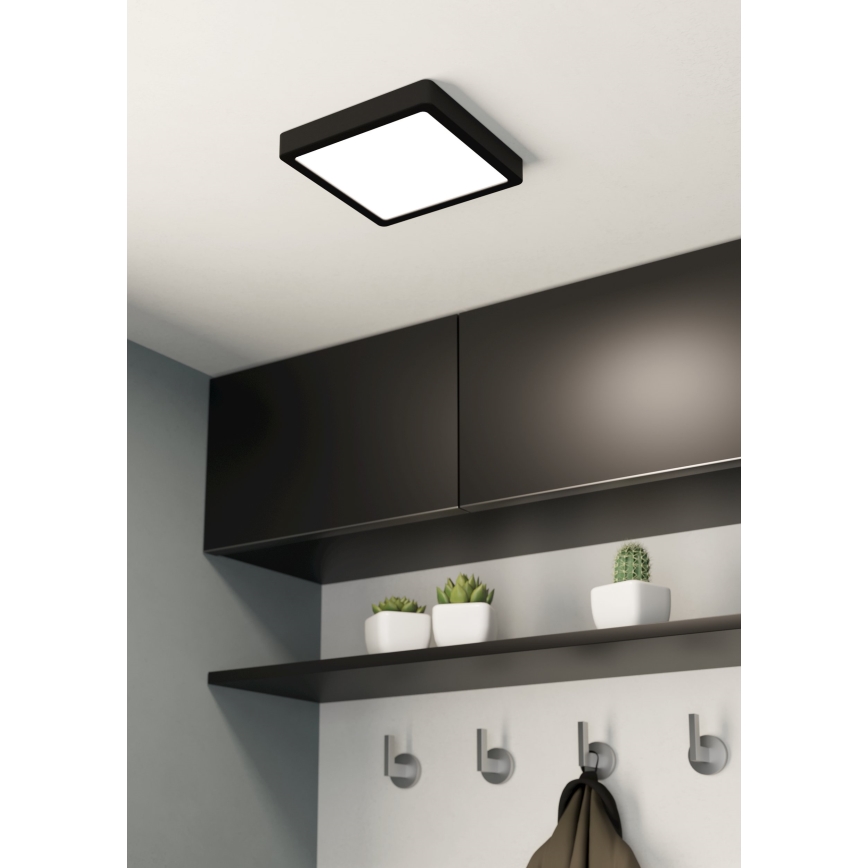 Eglo - LED Bathroom ceiling light LED/17W/230V IP44 black