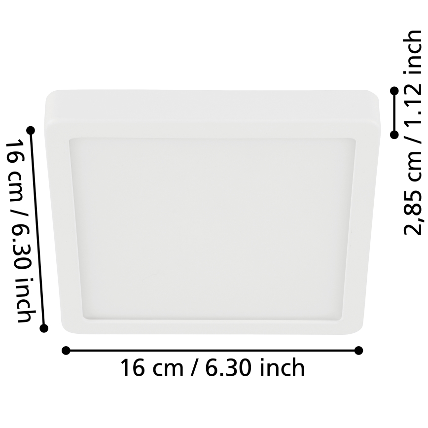 Eglo - LED Bathroom ceiling light LED/11W/230V IP44 white