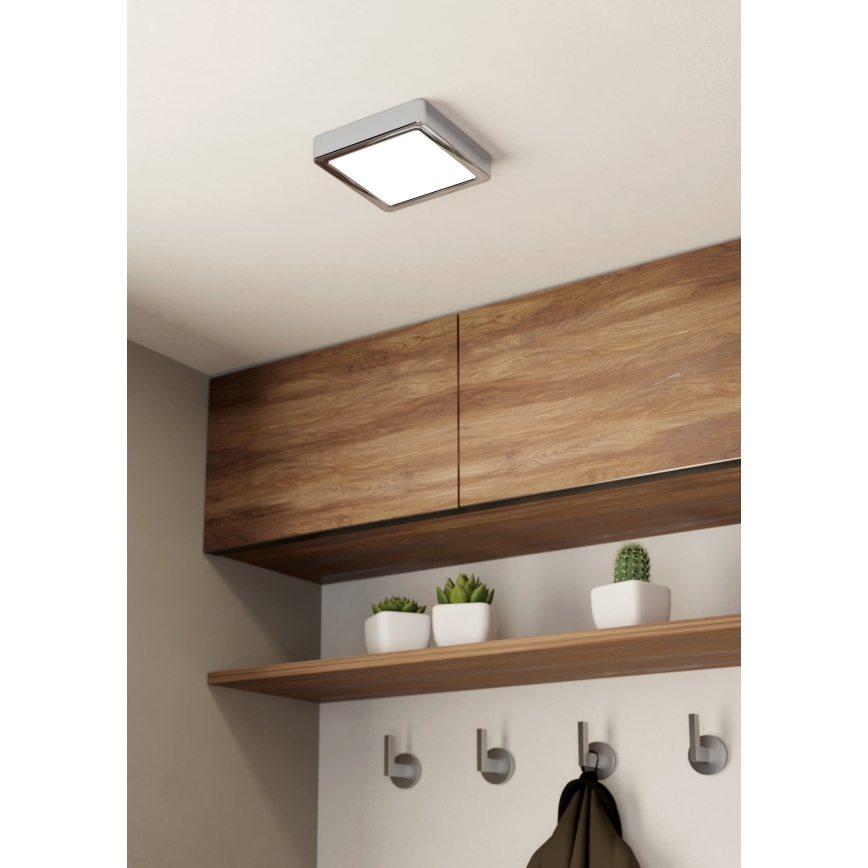 Eglo - LED Bathroom ceiling light LED/11W/230V IP44 shiny chrome