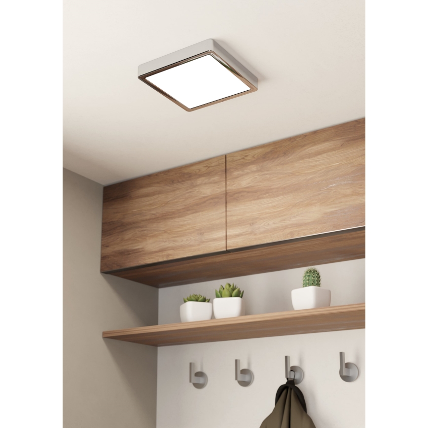 Eglo - LED Bathroom ceiling light LED/17W/230V IP44 shiny chrome