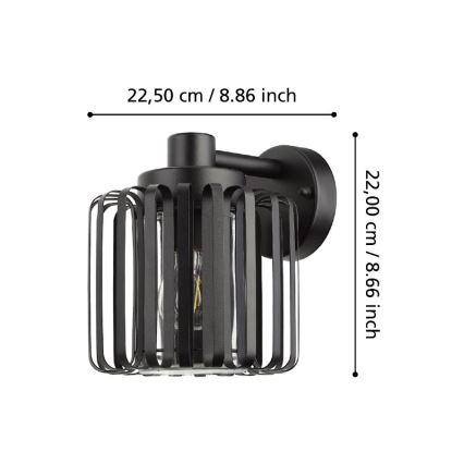 Eglo - Outdoor wall light 1xE27/40W/230V IP65
