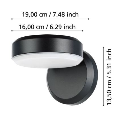 Eglo - LED Outdoor wall light LED/10,8/230V IP54