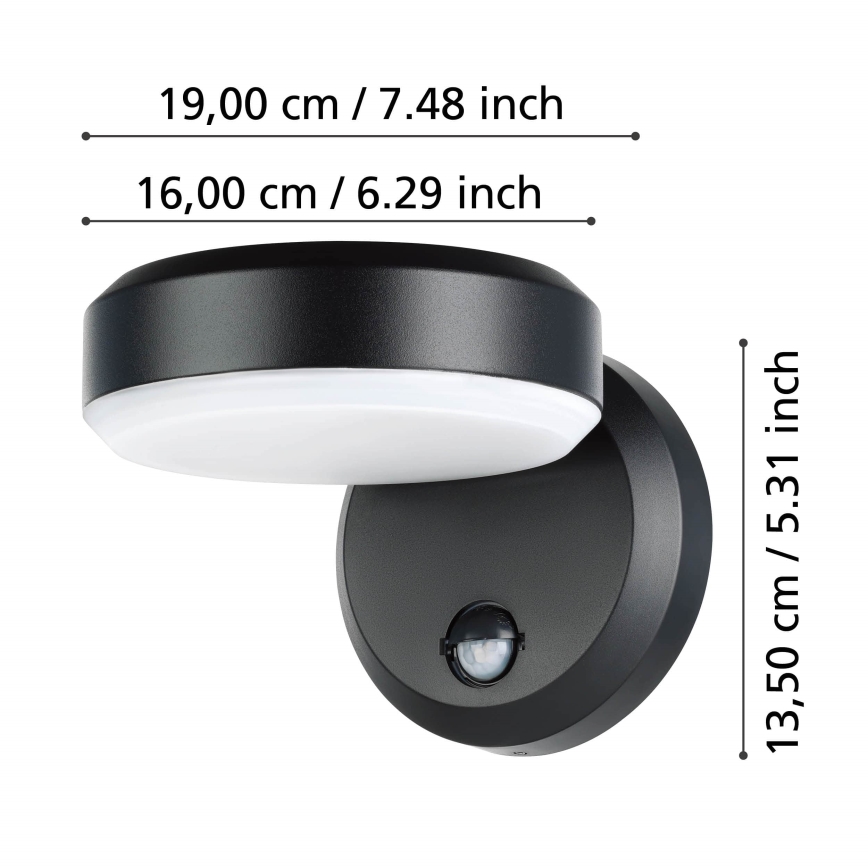 Eglo - LED Outdoor wall light with a sensor LED/10,8/230V IP44