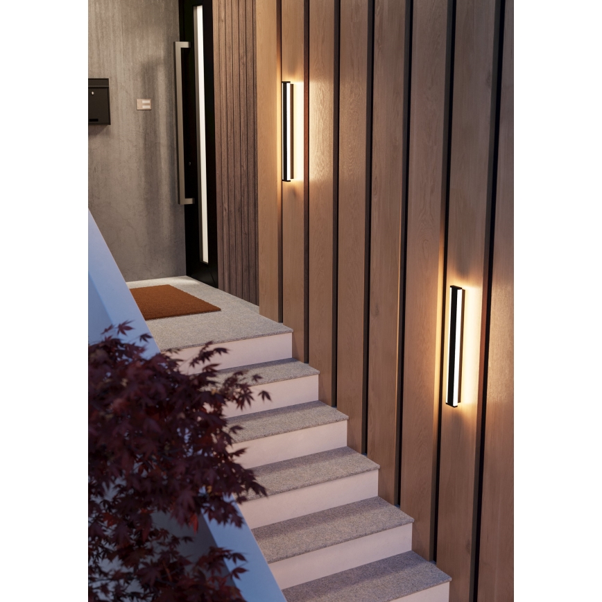 Eglo - LED Outdoor wall light 2xLED/7W/230V 3000K IP55 black