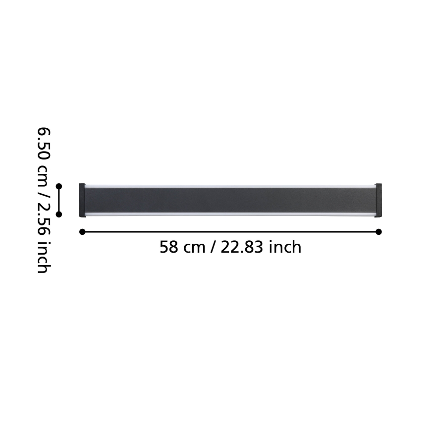 Eglo - LED Outdoor wall light 2xLED/7W/230V 3000K IP55 black