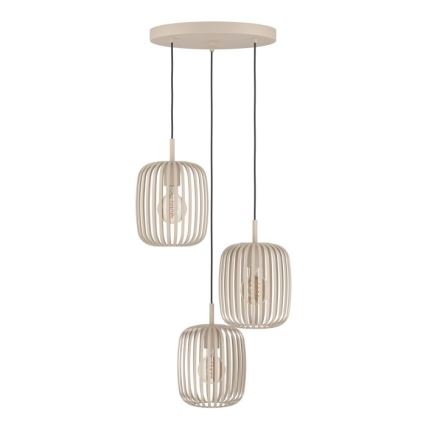 Eglo - Chandelier on a string 3xE27/40W/230V beige
