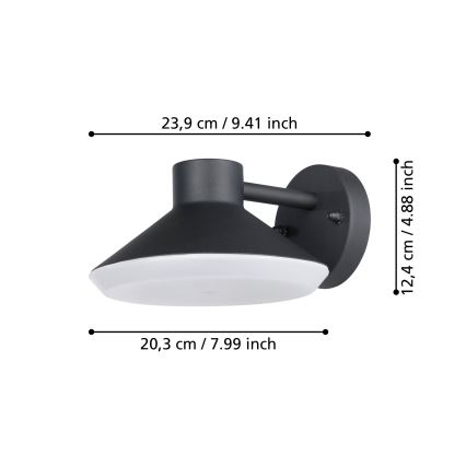 Eglo - LED Outdoor wall light 1xGU10/4,6W/230V IP44