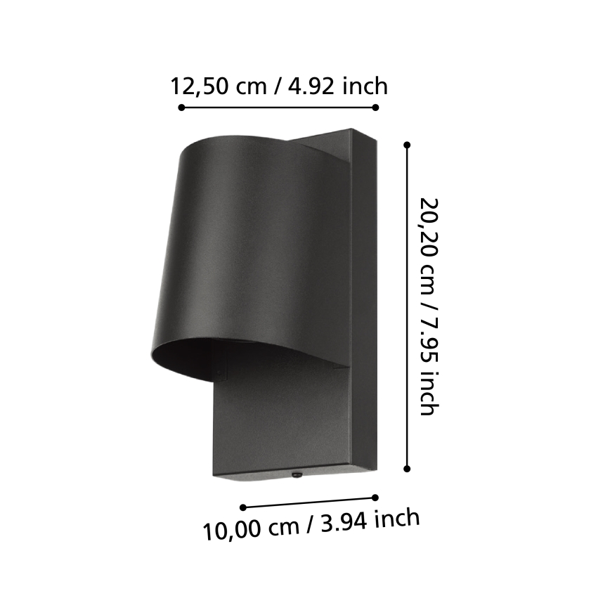 Eglo - LED Outdoor wall light 1xGU10/4,6W/230V IP54