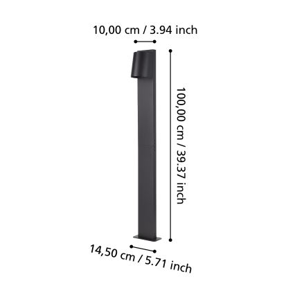 Eglo - LED Outdoor lamp 1xGU10/4,6W/230V IP54