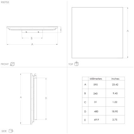 Eglo - LED Ceiling light LED/32W/230V