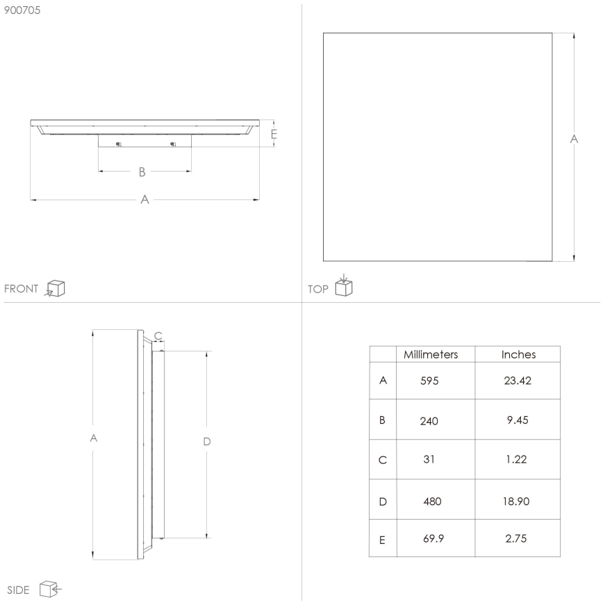 Eglo - LED Ceiling light LED/32W/230V