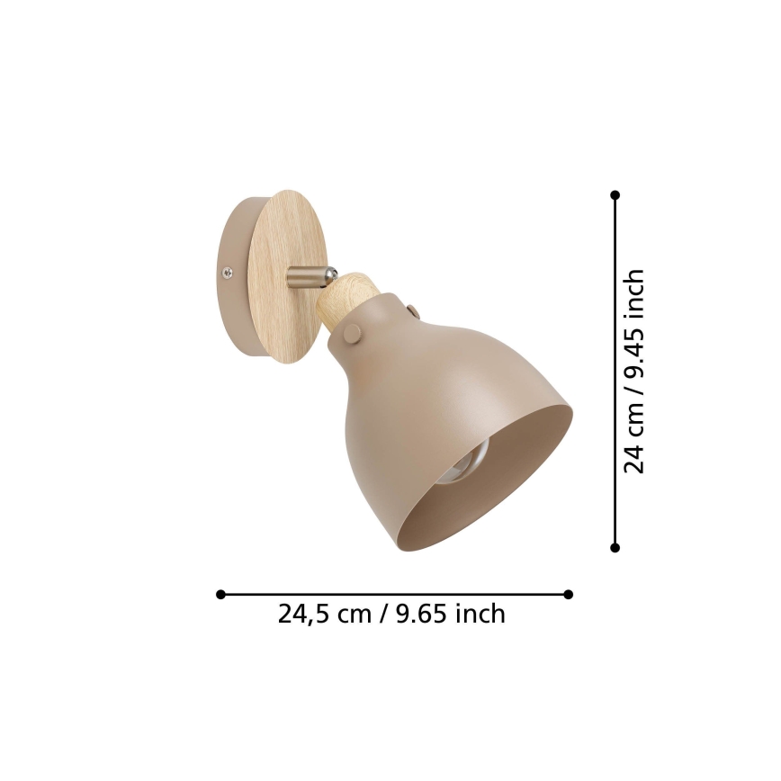 Eglo - Wall spotlight 1xE27/28W/230V