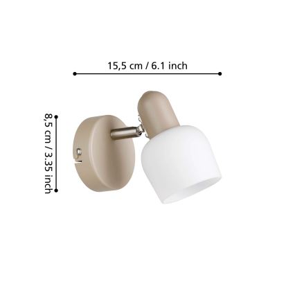 Eglo - Wall spotlight 1xE14/18W/230V