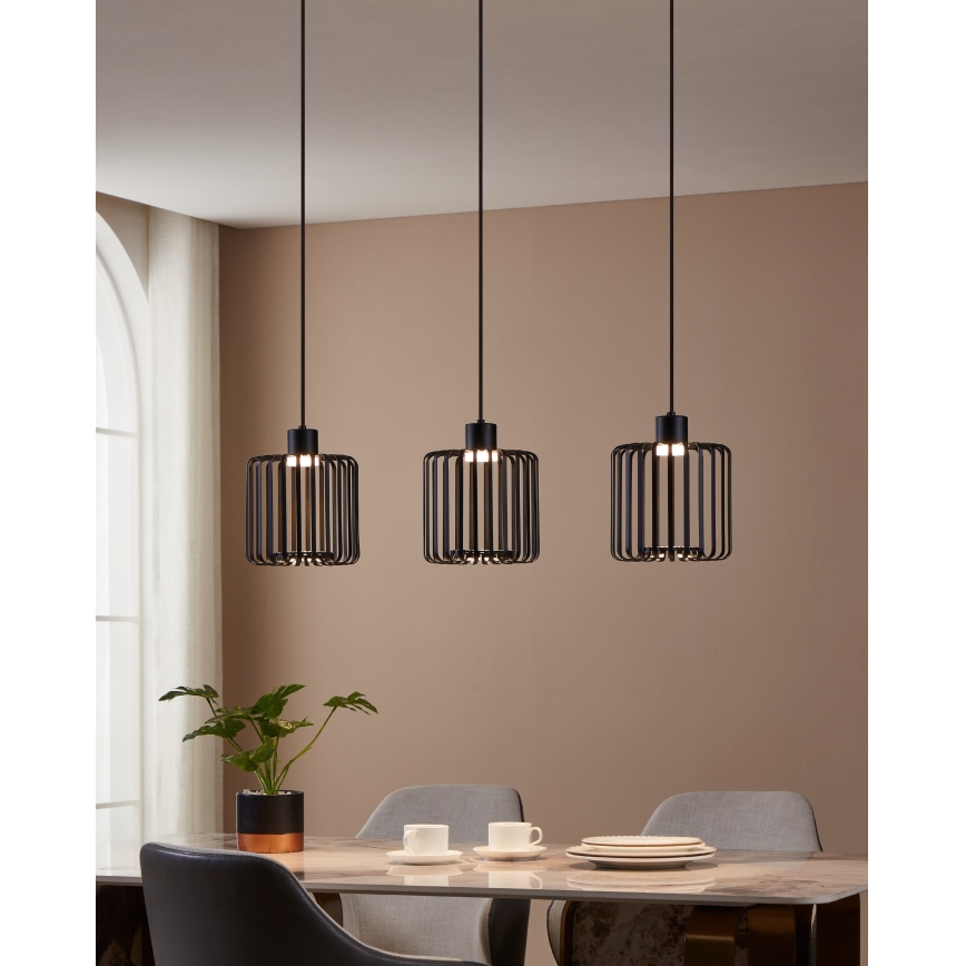 Eglo - LED RGBW Dimmable chandelier on a string 3xLED/3,7W/230V 2700-6500K