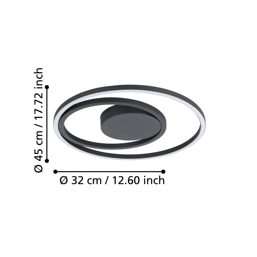 Eglo - RGBW Dimmable ceiling light LED/21,5W/230V
