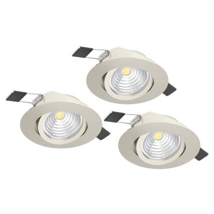 Eglo - SET 3xLED Dimmable light 3xLED/6W/230V matte chrome