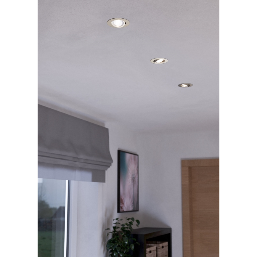 Eglo - SET 3xLED Dimmable light 3xLED/6W/230V matte chrome