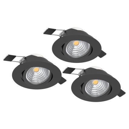 Eglo - SET 3x LED Dimmable recessed light SALICETO LED/6W/230V
