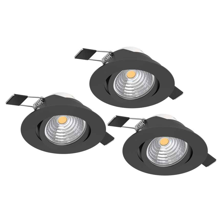 Eglo - SET 3x LED Dimmable recessed light SALICETO LED/6W/230V