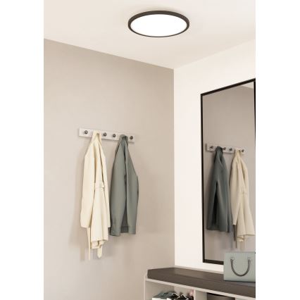Eglo - LED Dimmable ceiling light LED/33,5W/230V d. 45 cm black