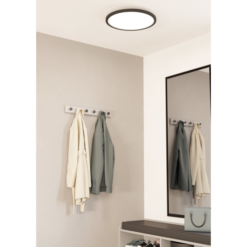 Eglo - LED Dimmable ceiling light LED/33,5W/230V d. 45 cm black