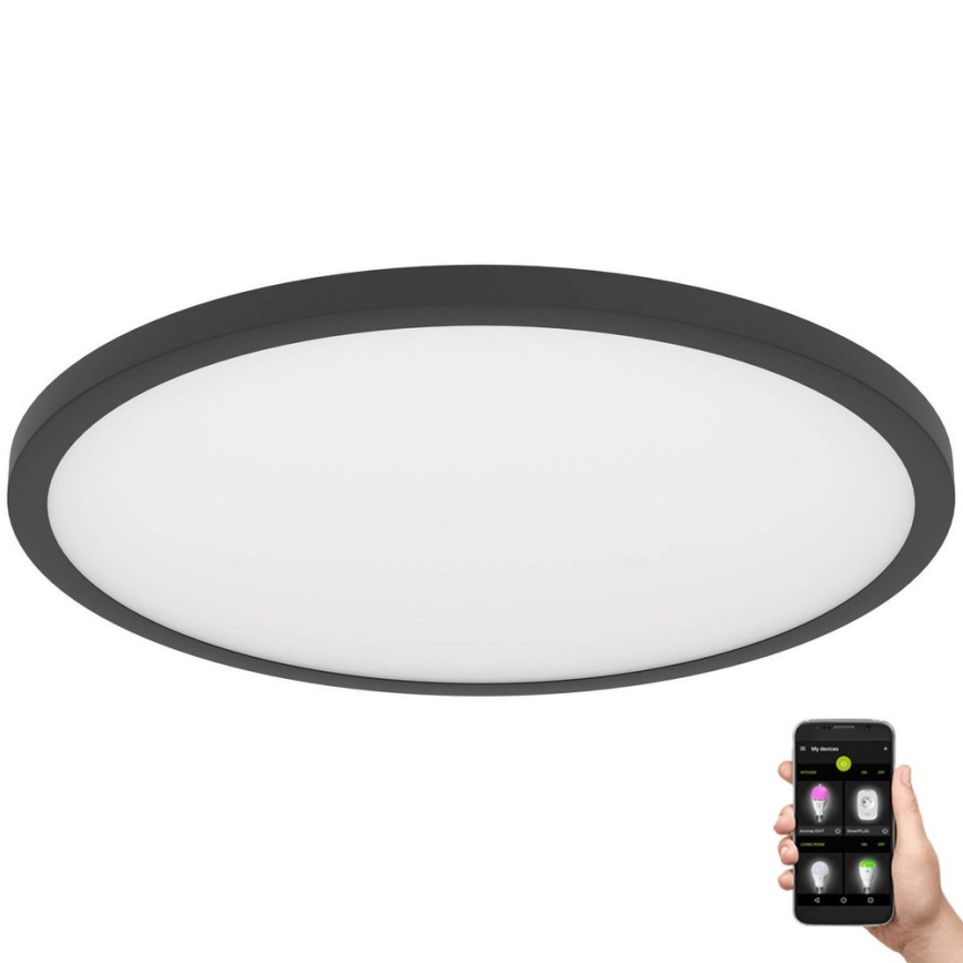 Eglo - LED Dimmable ceiling light LED/41W/230V d. 60 cm black