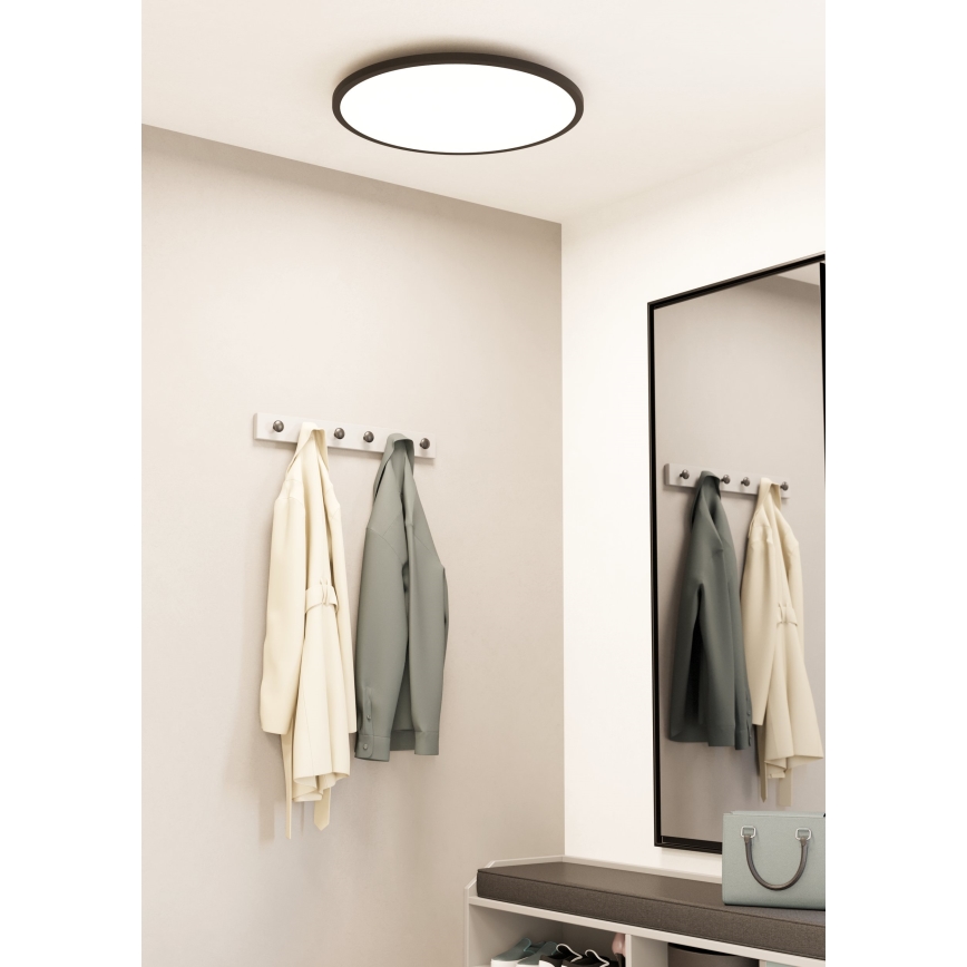 Eglo - LED Dimmable ceiling light LED/41W/230V d. 60 cm black